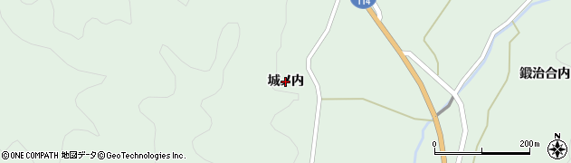 福島県福島市立子山（城ノ内）周辺の地図