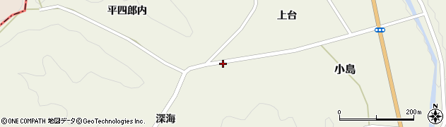 福島県川俣町（伊達郡）小島（侭田）周辺の地図