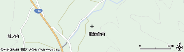 福島県福島市立子山（鍛治合内）周辺の地図