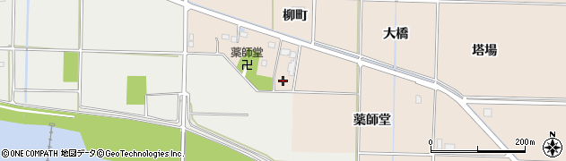 福島県南相馬市鹿島区北右田（薬師堂）周辺の地図
