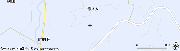 福島県川俣町（伊達郡）秋山（下作山）周辺の地図