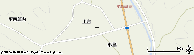 福島県川俣町（伊達郡）小島（上台）周辺の地図