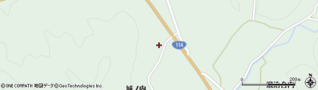 福島県福島市立子山伊達岩周辺の地図