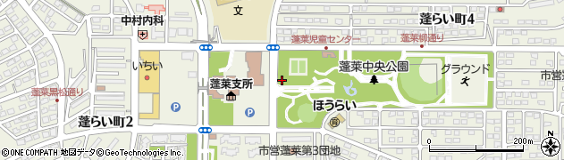 福島県福島市蓬らい町周辺の地図