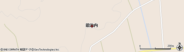 福島県相馬郡飯舘村深谷鍛治内周辺の地図