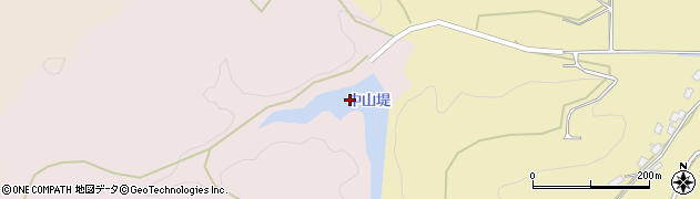 中山堤周辺の地図