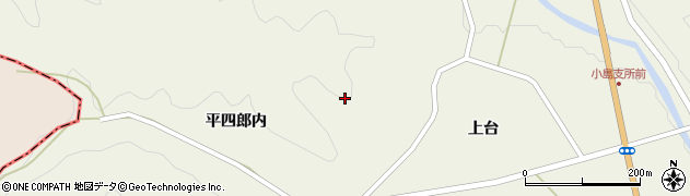 福島県川俣町（伊達郡）小島（小作）周辺の地図