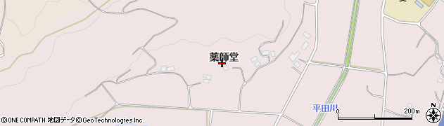 福島県福島市平石（薬師堂）周辺の地図