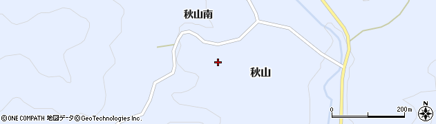 福島県川俣町（伊達郡）秋山（南山）周辺の地図