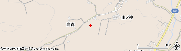 福島県福島市小田（高森向）周辺の地図