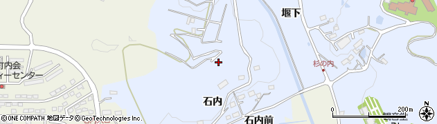 福島県福島市田沢石内周辺の地図