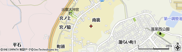 福島県福島市清水町（南裏）周辺の地図