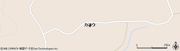 福島県相馬郡飯舘村草野カヨウ周辺の地図