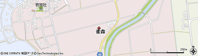 新潟県燕市雀森周辺の地図