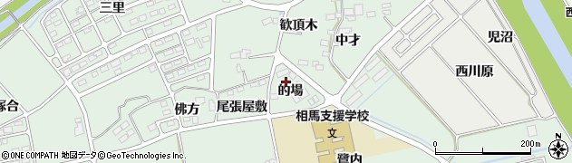 福島県南相馬市鹿島区寺内的場周辺の地図