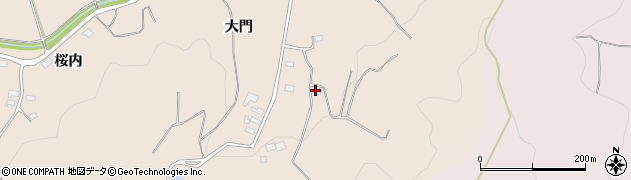 福島県福島市小田（寺坂）周辺の地図