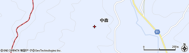 福島県伊達郡川俣町秋山中森23周辺の地図