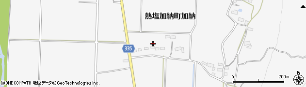 福島県喜多方市熱塩加納町加納（西ノ宮）周辺の地図
