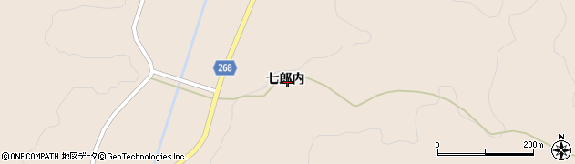 福島県飯舘村（相馬郡）草野（七郎内）周辺の地図