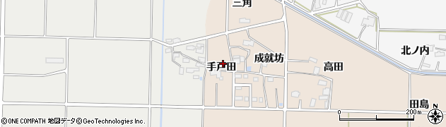 福島県南相馬市鹿島区北右田手戸田周辺の地図