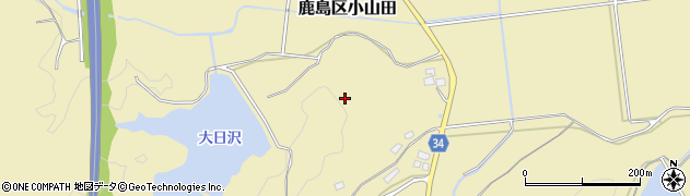 福島県南相馬市鹿島区小山田（大日沢）周辺の地図