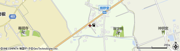 新潟県五泉市熊野堂周辺の地図