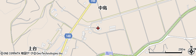 福島県福島市小田（中島）周辺の地図