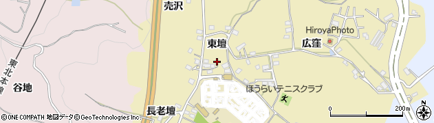 福島県福島市清水町東壇周辺の地図
