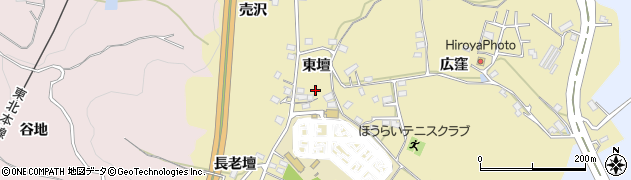 福島県福島市清水町（東壇）周辺の地図
