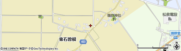 新潟県五泉市東石曽根周辺の地図