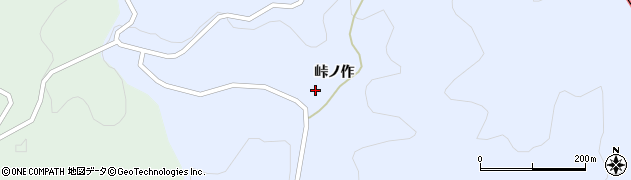 福島県福島市飯野町青木峠ノ作周辺の地図