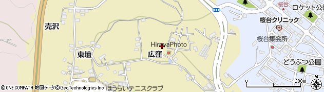 福島県福島市清水町広窪64周辺の地図