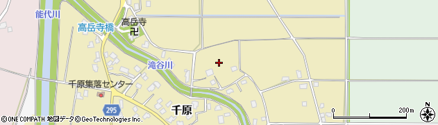 新潟県五泉市千原周辺の地図