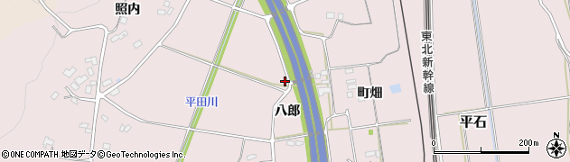 福島県福島市平石八郎周辺の地図