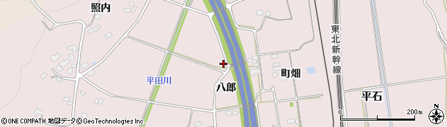 福島県福島市平石（八郎）周辺の地図