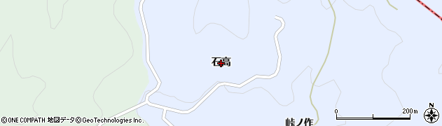 福島県福島市飯野町青木（石高）周辺の地図