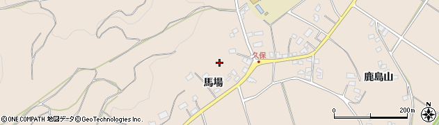 福島県福島市小田馬場周辺の地図