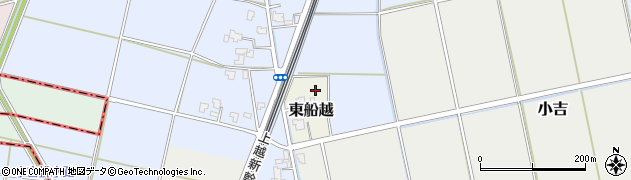 新潟県新潟市西蒲区東船越周辺の地図