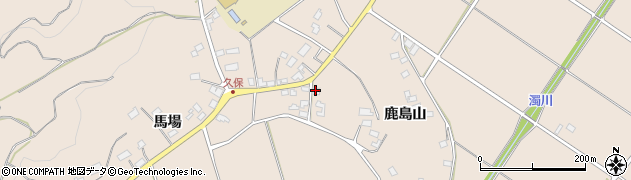 福島県福島市小田明内周辺の地図