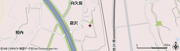 福島県福島市平石向久保41周辺の地図