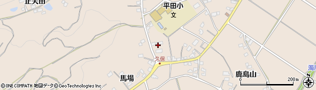 福島県福島市小田（久保）周辺の地図