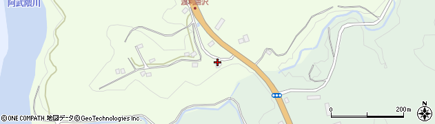 福島県福島市渡利大沢坂周辺の地図