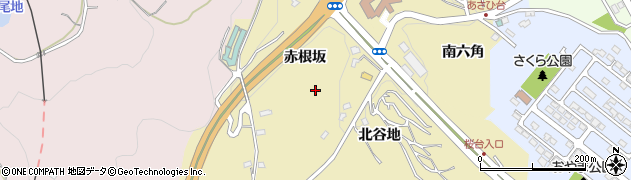 福島県福島市清水町北谷地周辺の地図