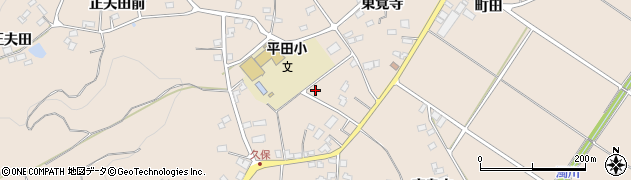 福島県福島市小田（本内）周辺の地図