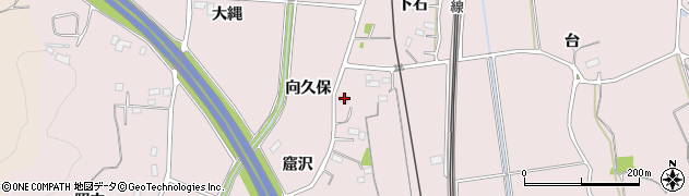 福島県福島市平石向久保26周辺の地図