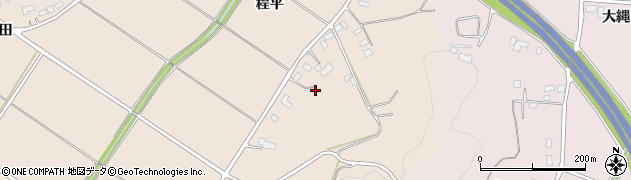 福島県福島市小田程平周辺の地図