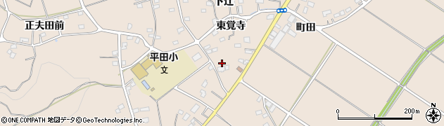 福島県福島市小田（東覚寺）周辺の地図