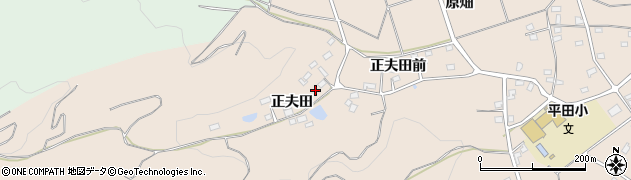 福島県福島市小田（正夫田）周辺の地図