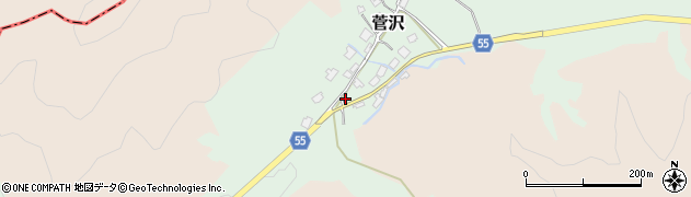 新潟県五泉市菅沢398周辺の地図