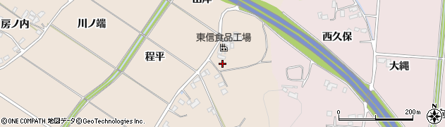 福島県福島市小田山岸周辺の地図
